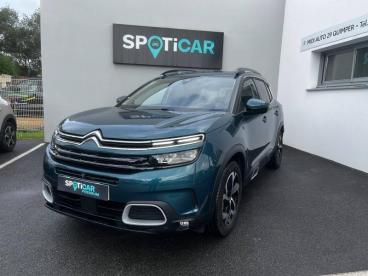 SPOTICAR Citroën C5 Aircross Hybrid 225ch Shine E-eat8 / Vision 360 / Attelage Occasion - Suv-4x4 Hybride Rechargeable Bleu Tijuca - Quimper - 1203651313_2