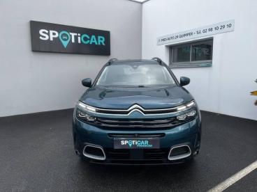 SPOTICAR Citroën C5 Aircross Hybrid 225ch Shine E-eat8 / Vision 360 / Attelage Occasion - Suv-4x4 Hybride Rechargeable Bleu Tijuca - Quimper - 1203651313_3