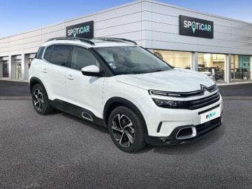 SPOTICAR Citroën C5 Aircross Puretech 130ch S&s Shine Occasion - Suv-4x4 Essence Blanc Banquise - Ales - 1203663727_3
