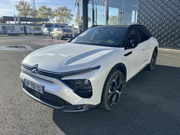 SPOTICAR Citroën C5 X Hybride Rechargeable 225ch Shine Pack Eeat8 Occasion - Berline Hybride Rechargeable Blanc Nacré (n) - Toit Noir Perla Nera - Moulins - 1203750493_1