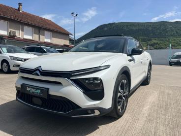 SPOTICAR Citroën C5 X Hybride Rechargeable E-eat8 225 Ch Shine Pack Occasion - Berline Hybride Rechargeable Blanc Nacree//noir - Millau - 1203977741_1