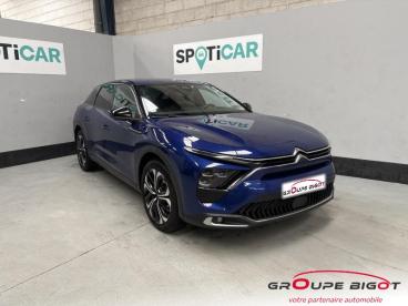 SPOTICAR Citroën C5 X Hybride Rechargeable 225ch Shine Eeat8 Occasion - Berline Hybride Rechargeable Bleu Magnétique (m) - Chateaudun - 1203986206_1
