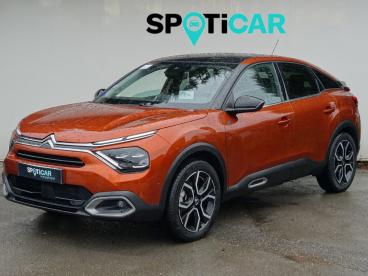 SPOTICAR Citroën C4 E-c4 E 136 Ch (100 Kw) Auto Shine Pack Occasion - Berline Electrique Orange - Aubenas - 1203797364_1