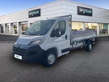 SPOTICAR Citroën Jumper L3 3.5 Maxi 140ch S&s - Benne Triverse Occasion - Utilitaire Diesel Blanc Icy - Val De Reuil - 1203926391_1