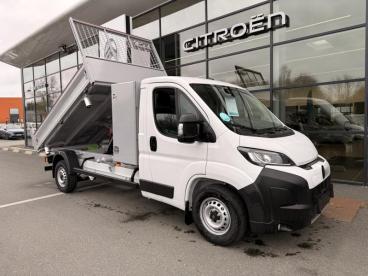 SPOTICAR Citroën Jumper L3 3.5 Maxi 140- Benne Triverse Aluminium 3050 + C Occasion - Utilitaire Diesel Blanc Icy - Quimper - 1204139121_1