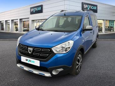 SPOTICAR Dacia Dokker Tce 130 Fap - 2020 Stepway Occasion - Familiale Essence Bleu - Bondy - 1203925790_1