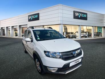 SPOTICAR Dacia Sandero Stepway Prestige Tce 90 Occasion - Citadine Essence Blanc - Bain De Bretagne - 1203759502_1