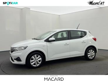 SPOTICAR Dacia Sandero 1.0 Sce 65ch Confort -22 Occasion - Citadine Essence Blanc - Boe - 1203934673_1