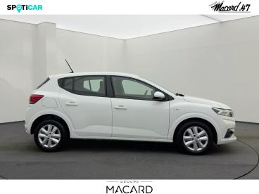 SPOTICAR Dacia Sandero 1.0 Sce 65ch Confort -22 Occasion - Citadine Essence Blanc - Boe - 1203934673_4