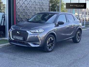 DS CERTIFIED Ds Ds 3 3 Crossback Puretech 100 S&s Bvm6 So Chic occasion certifiée - Citadine Essence Gris - Lescar - 3556433_1