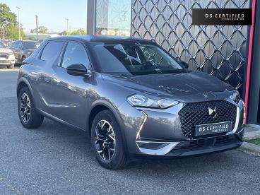 DS CERTIFIED Ds Ds 3 3 Crossback Puretech 100 S&s Bvm6 So Chic occasion certifiée - Citadine Essence Gris - Lescar - 3556433_3