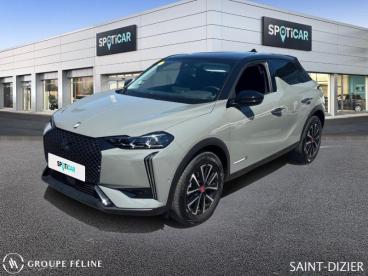 DS CERTIFIED Ds Ds 3 1.2 Puretech 130ch Esprit Voyage Automatique occasion certifiée - Citadine Essence Gris Laqué (m) - Toit Noir - St Dizier - 3599571_1
