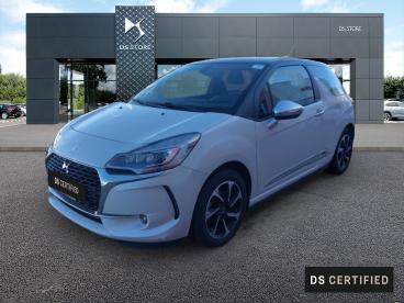 DS CERTIFIED Ds Ds 3 Puretech 110ch Connected Chic Automatique occasion certifiée - Citadine Essence Blanc Banquise (o) - Toit Noir Onyx - Chalon Sur Saone - 3626968_1