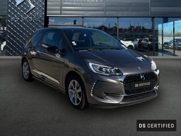 DS CERTIFIED Ds Ds 3 Puretech 110ch Be Chic Automatique occasion certifiée - Citadine Essence Gris Platinium (m) - Toit Noir Onyx - Orange - 3665831_3