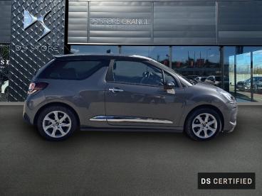 DS CERTIFIED Ds Ds 3 Puretech 110ch Be Chic Automatique occasion certifiée - Citadine Essence Gris Platinium (m) - Toit Noir Onyx - Orange - 3665831_4