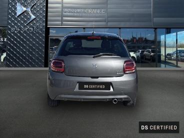 DS CERTIFIED Ds Ds 3 Puretech 110ch Be Chic Automatique occasion certifiée - Citadine Essence Gris Platinium (m) - Toit Noir Onyx - Orange - 3665831_5
