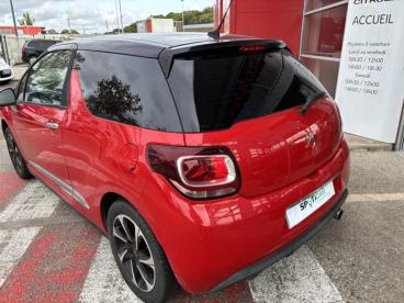 SPOTICAR Ds Ds 3 Puretech 82ch So Chic Occasion - Citadine Essence Rouge Aden (o) - Toit Noir Onyx - Ploemeur - 1203681763_4