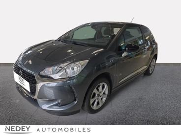 SPOTICAR Ds Ds 3 Puretech 82ch So Chic Occasion - Citadine Essence Gris Aluminium (m) - Toit Noir Onyx - Voujeaucourt - 1203705701_1