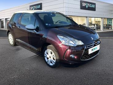 SPOTICAR Ds Ds 3 Puretech 82ch So Chic Occasion - Citadine Essence Whisper (n) - Toit Blanc Opale - Bagnols Sur Ceze - 1203803605_3