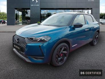 DS CERTIFIED Ds Ds 3 Crossback Puretech 130 Eat8 Performance Line+ occasion certifiée - Citadine Essence Bleu - Laval - 3817074_1