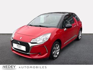 SPOTICAR Ds Ds 3 Puretech 82ch So Chic Occasion - Citadine Essence Rouge Rubi (n) - Toit Noir Onyx - Belfort - 1203822566_1