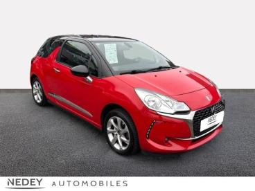 SPOTICAR Ds Ds 3 Puretech 82ch So Chic Occasion - Citadine Essence Rouge Rubi (n) - Toit Noir Onyx - Belfort - 1203822566_3