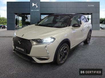 DS CERTIFIED Ds Ds 3 Crossback Bluehdi 100 Bvm6 Grand Chic occasion certifiée - Citadine Diesel Blanc - Cerise - 3869667_1