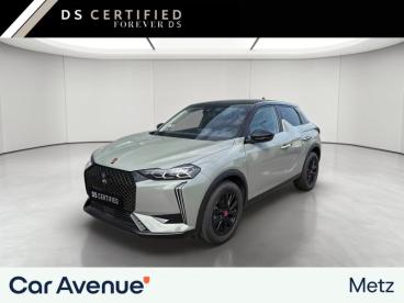 DS CERTIFIED Ds Ds 3 Puretech 130ch Performance Line Automatique occasion certifiée - Citadine Essence Gris Laqué (m) - Toit Noir - Metz - 3981010_1
