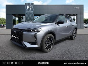 DS CERTIFIED Ds Ds 3 1.2 Hybride 136ch Etoile occasion certifiée - Citadine Hybride Gris Artense (m) - Toit Noir - La Teste De Buch - 3988480_1