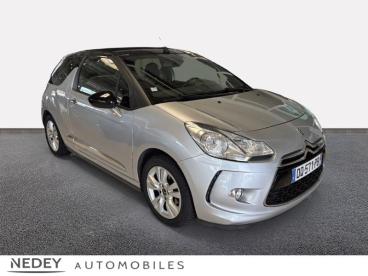 SPOTICAR Ds Ds 3 Vti 120ch So Chic Cabriolet Occasion - Citadine Essence Gris Aluminium (m) - Belfort - 1204017183_3