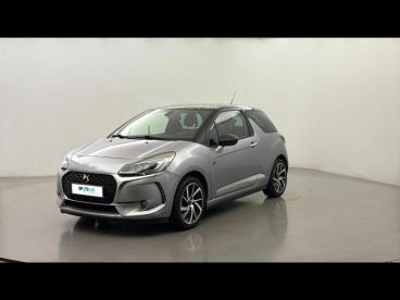 DS CERTIFIED Ds Ds 3 Puretech 110ch Performance Line Automatique occasion certifiée - Citadine Essence Gris Artense (m) - Toit Noir Onyx - Clermont Ferrand - 4086589_1