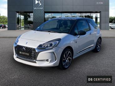 DS CERTIFIED Ds Ds 3 Puretech 110ch Forever Automatique occasion certifiée - Citadine Essence Blanc Nacré (n) - Toit Brun Topaze - Moulins - 4121145_1