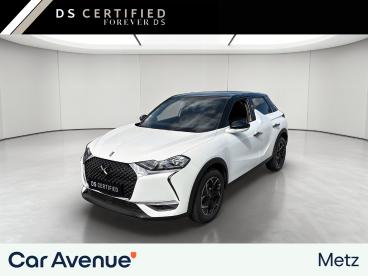 DS CERTIFIED Ds Ds 3 Crossback Puretech 100 Bvm6 So Chic occasion certifiée - Citadine Essence Blanc Banquise - Toit Noir Perla N. - Metz - 4146490_1