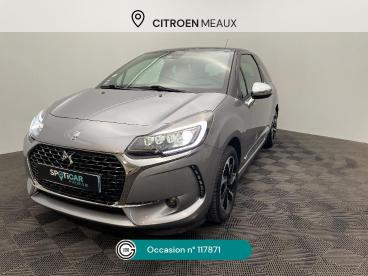 SPOTICAR Ds Ds 3 Puretech 110 Bva Connected Chic Occasion - Citadine Essence Gris - Mareuil Les Meaux - 1204223145_1