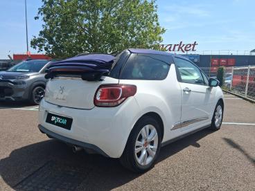 SPOTICAR Ds Ds 3 Cabrio Ds 3 Cabriolet Vti 120 So Chic Occasion - Coupé-cabriolet Essence Blanc - Gargenville - 1204083077_5