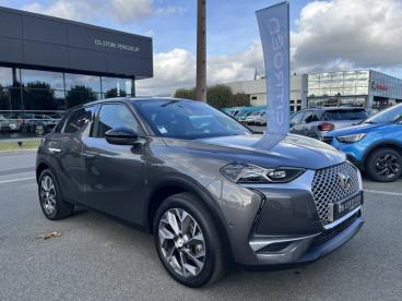 DS CERTIFIED Ds Ds 3 Crossback E-tense Grand Chic 4cv occasion certifiée - Citadine Electrique Gris Platinium - Toit Noir Perla Nera - Trelissac - 2808099_1