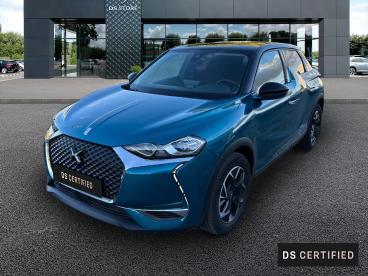 DS CERTIFIED Ds Ds 3 Crossback Puretech 100ch So Chic occasion certifiée - Citadine Essence Bleu Millenium (m) - Toit Noir Onyx - Boe - 2985838_1