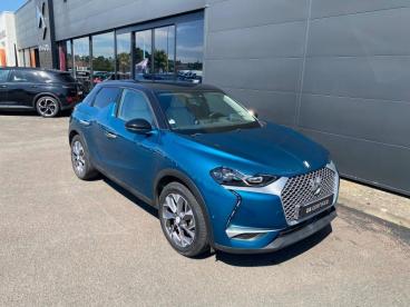 DS CERTIFIED Ds Ds 3 Crossback E-tense Grand Chic 4cv occasion certifiée - Citadine Electrique Bleu Millenium (m) - Toit Blanc Opale - Blois - 3207322_1