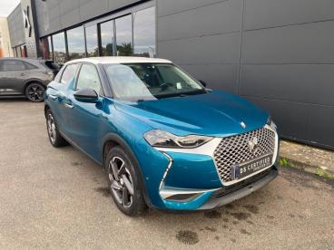 DS CERTIFIED Ds Ds 3 Crossback E-tense Grand Chic 4cv occasion certifiée - Citadine Electrique Bleu Millenium (m) - Toit Blanc Opale - Blois - 3311624_1