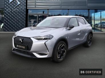 DS CERTIFIED Ds Ds 3 Crossback Puretech 100ch Grand Chic 105g occasion certifiée - Citadine Essence Gris Artense (m) - Toit Blanc Opale - Orange - 3314194_1