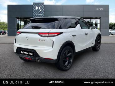 DS CERTIFIED Ds Ds 3 Crossback Puretech 130ch Performance Line + Automatique 7cv occasion certifiée - Citadine Essence Blanc Nacré - La Teste De Buch - 3385745_2