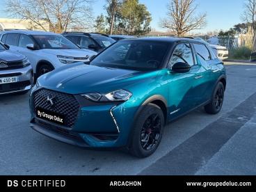 DS CERTIFIED Ds Ds 3 Crossback E-tense Performance Line occasion certifiée - Citadine Electrique Bleu Millenium - Toit Noir Perla Nera - La Teste De Buch - 3395337_1