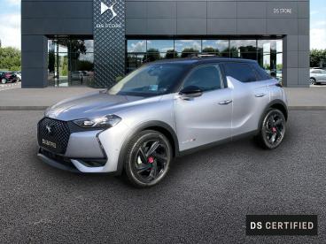 DS CERTIFIED Ds Ds 3 Crossback Puretech 130ch Performance Line + Automatique 7cv occasion certifiée - Citadine Essence Gris Artense (m) - Toit Noir Perla Nera - Moulins - 3413202_1