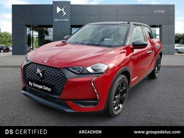DS CERTIFIED Ds Ds 3 Crossback Puretech 130ch Performance Line Automatique 7cv occasion certifiée - Citadine Essence Rouge Rubi (m) - Toit Noir Perla Nera - La Teste De Buch - 3423234_1