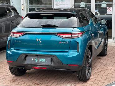 DS CERTIFIED Ds Ds 3 Crossback E-tense Performance Line occasion certifiée - Citadine Electrique Bleu Millenium - Toit Noir Perla Nera - Hoenheim - 3423238_4