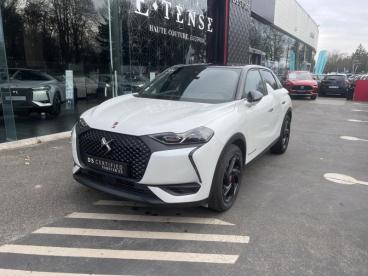 DS CERTIFIED Ds Ds 3 Crossback Puretech 130ch Performance Line Automatique 7cv occasion certifiée - Citadine Essence Blanc Perle Nacré - Toit Noir Perla N. - Vert Saint Denis - 3431857_1