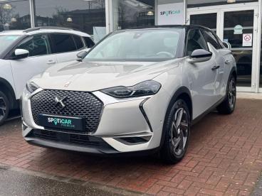 DS CERTIFIED Ds Ds 3 Crossback E-tense Grand Chic 4cv occasion certifiée - Citadine Electrique Gris Artense (m) - Toit Blanc Opale - Hoenheim - 3467294_1