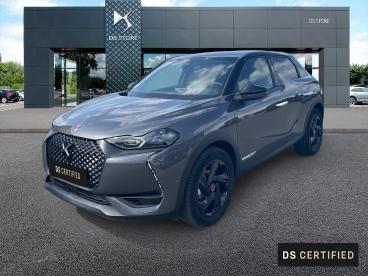 DS CERTIFIED Ds Ds 3 Crossback Puretech 130ch Performance Line + Automatique 7cv occasion certifiée - Citadine Essence Gris Platinium - Toit Noir Perla Nera - Trelissac - 3474012_1