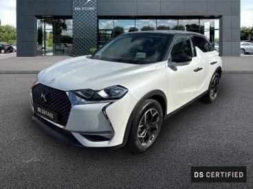 DS CERTIFIED Ds Ds 3 Crossback Puretech 130ch Connected Chic Automatique occasion certifiée - Citadine Essence Blanc Perle Nacré - Toit Noir Perla N. - Saint Martin Des Champs - 3497513_1