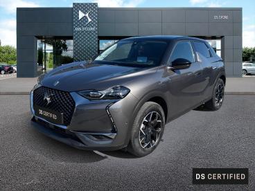 DS CERTIFIED Ds Ds 3 Crossback Bluehdi 130ch Connected Chic Automatique 126g occasion certifiée - Citadine Diesel Gris Platinium - Toit Noir Perla Nera - Trelissac - 3513324_1